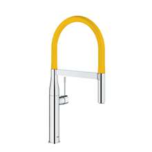 Picture of Grohe Essence Professional Pull-Out Chrome & Yellow Tap