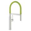 Picture of Grohe Essence Professional Pull-Out Supersteel & Green Tap