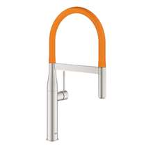 Picture of Grohe Essence Professional Pull-Out Supersteel & Orange Tap