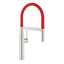 Picture of Grohe: Grohe Essence Professional Pull-Out Supersteel & Red Tap