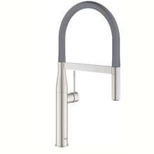 Picture of Grohe Essence Professional Pull-Out Supersteel & Grey Tap