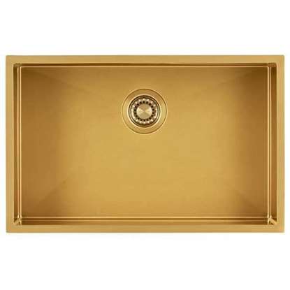 Picture of Clearwater: Clearwater Volta VL650DBB Brass Single Bowl Stainless Steel Sink