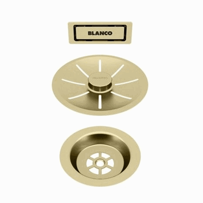 Picture of Blanco: Blanco Infino Waste And Overflow Single Bowl - Satin Gold - 203476